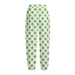 Shamrock Saint Patrick's Day Print Fleece Lined Knit Pants