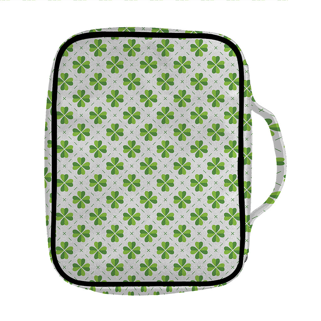 Shamrock Saint Patrick's Day Print Front Pocket Bible Bag