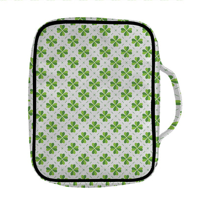Shamrock Saint Patrick's Day Print Front Pocket Bible Bag