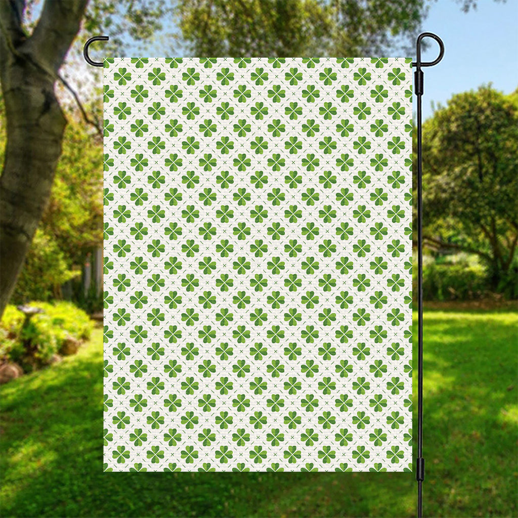 Shamrock Saint Patrick's Day Print Garden Flag