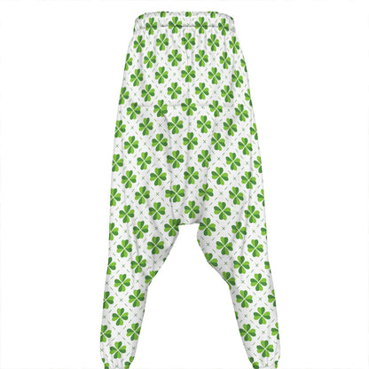Shamrock Saint Patrick's Day Print Hammer Pants