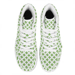 Shamrock Saint Patrick's Day Print High Top Leather Sneakers