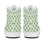 Shamrock Saint Patrick's Day Print High Top Leather Sneakers