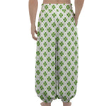 Shamrock Saint Patrick's Day Print Lantern Pants