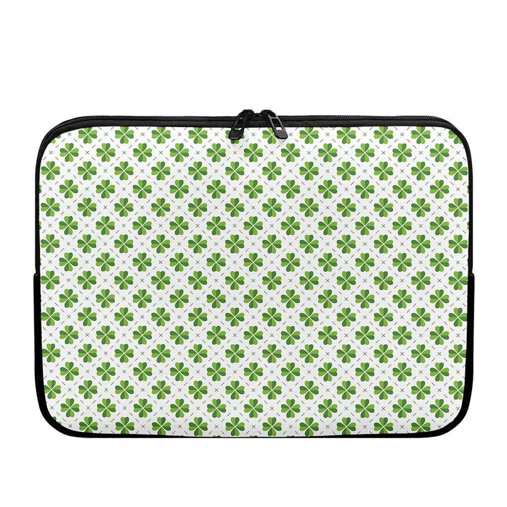 Shamrock Saint Patrick's Day Print Laptop Sleeve