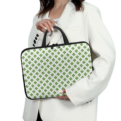 Shamrock Saint Patrick's Day Print Laptop Sleeve With Handle