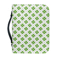 Shamrock Saint Patrick's Day Print Leather Bible Cover