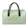 Shamrock Saint Patrick's Day Print Leather Duffel Bag