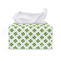 Shamrock Saint Patrick's Day Print Leather Tissue Box Cover