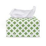 Shamrock Saint Patrick's Day Print Leather Tissue Box Cover