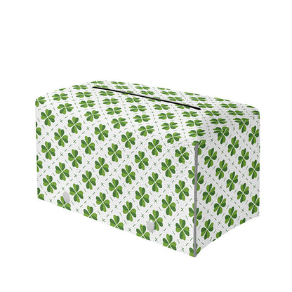 Shamrock Saint Patrick's Day Print Leather Tissue Box Cover