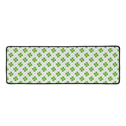 Shamrock Saint Patrick's Day Print Long Kitchen Mat