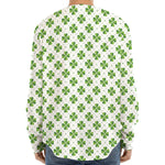 Shamrock Saint Patrick's Day Print Long Sleeve Baseball Jersey