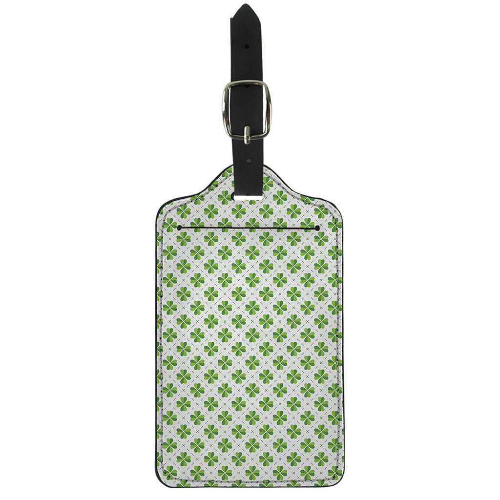 Shamrock Saint Patrick's Day Print Luggage Tag
