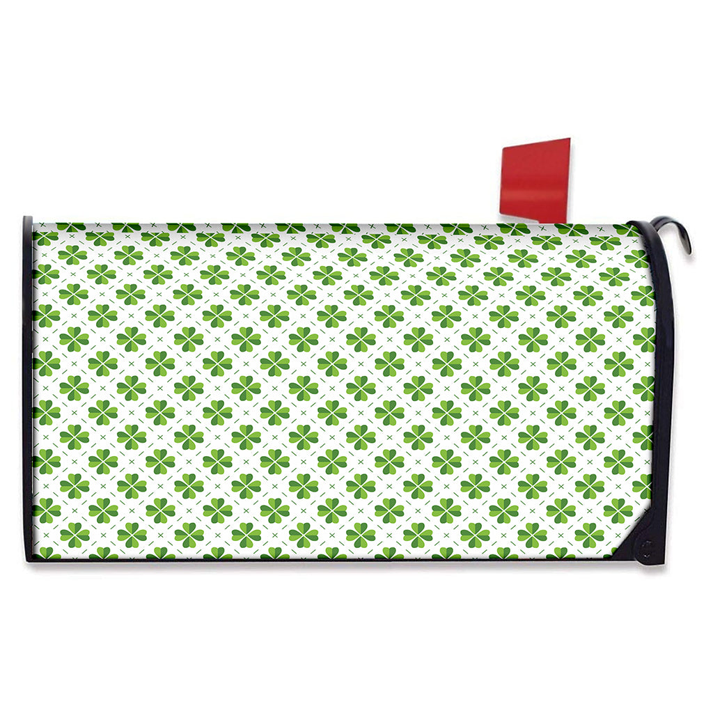 Shamrock Saint Patrick's Day Print Mailbox Cover