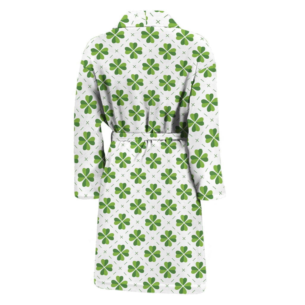 Shamrock Saint Patrick's Day Print Men's Bathrobe
