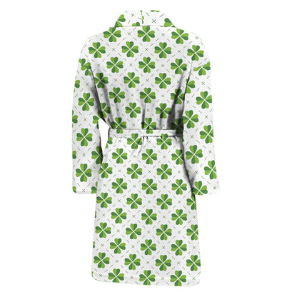 Shamrock Saint Patrick's Day Print Men's Bathrobe