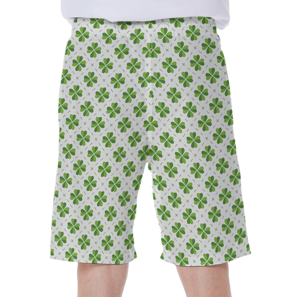 Shamrock Saint Patrick's Day Print Men's Beach Shorts