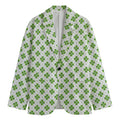 Shamrock Saint Patrick's Day Print Men's Blazer