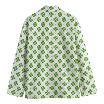 Shamrock Saint Patrick's Day Print Men's Blazer