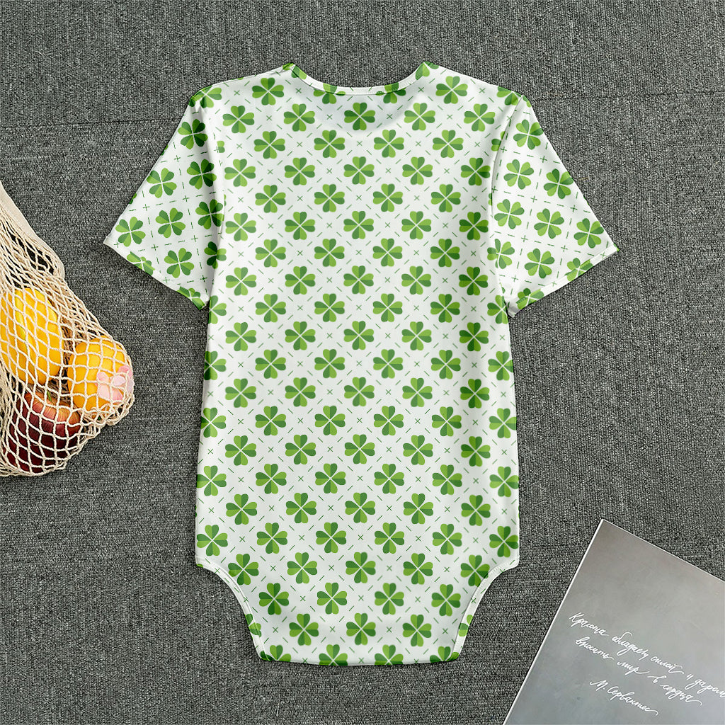 Shamrock Saint Patrick's Day Print Men's Bodysuit