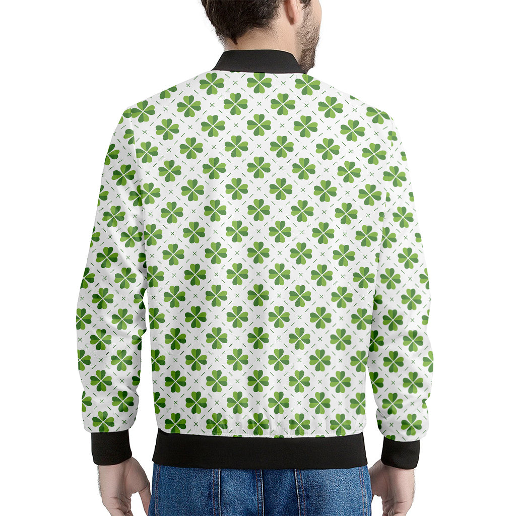 Shamrock Saint Patrick's Day Print Men's Bomber Jacket