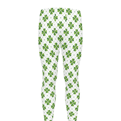 Shamrock Saint Patrick's Day Print Men's leggings
