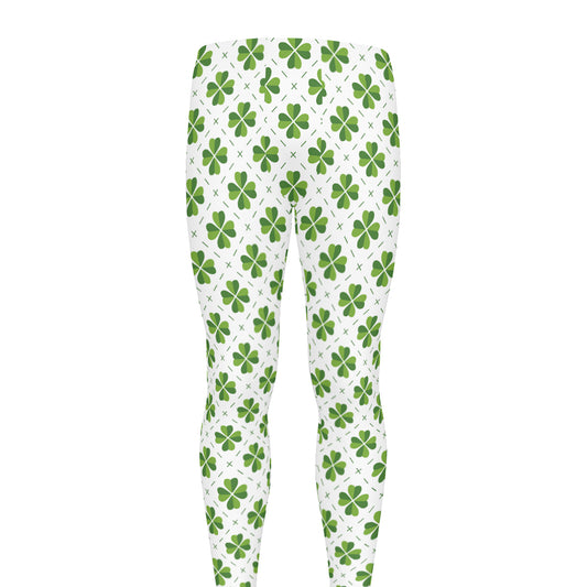 Shamrock Saint Patrick's Day Print Men's leggings