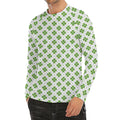 Shamrock Saint Patrick's Day Print Men's Long Sleeve Rash Guard