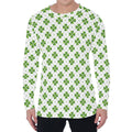 Shamrock Saint Patrick's Day Print Men's Long Sleeve T-Shirt