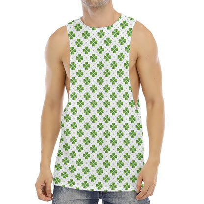 Shamrock Saint Patrick's Day Print Men's Muscle Tank Top