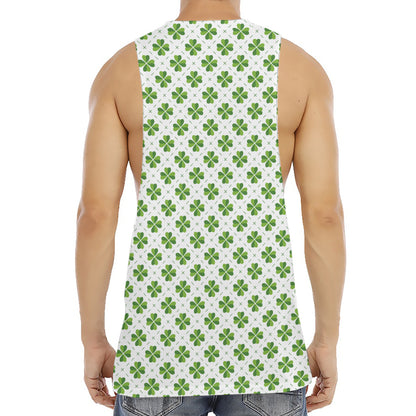 Shamrock Saint Patrick's Day Print Men's Muscle Tank Top