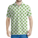 Shamrock Saint Patrick's Day Print Men's Polo Shirt