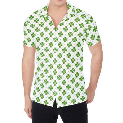 Shamrock Saint Patrick's Day Print Men's Shirt