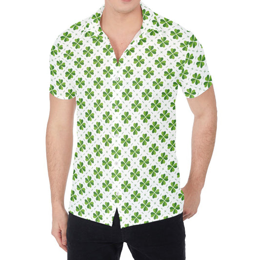 Shamrock Saint Patrick's Day Print Men's Shirt