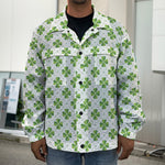 Shamrock Saint Patrick's Day Print Men's Shirt Jacket