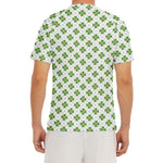 Shamrock Saint Patrick's Day Print Men's Short Sleeve Rash Guard