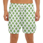 Shamrock Saint Patrick's Day Print Men's Split Running Shorts