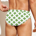 Shamrock Saint Patrick's Day Print Men's Swim Briefs