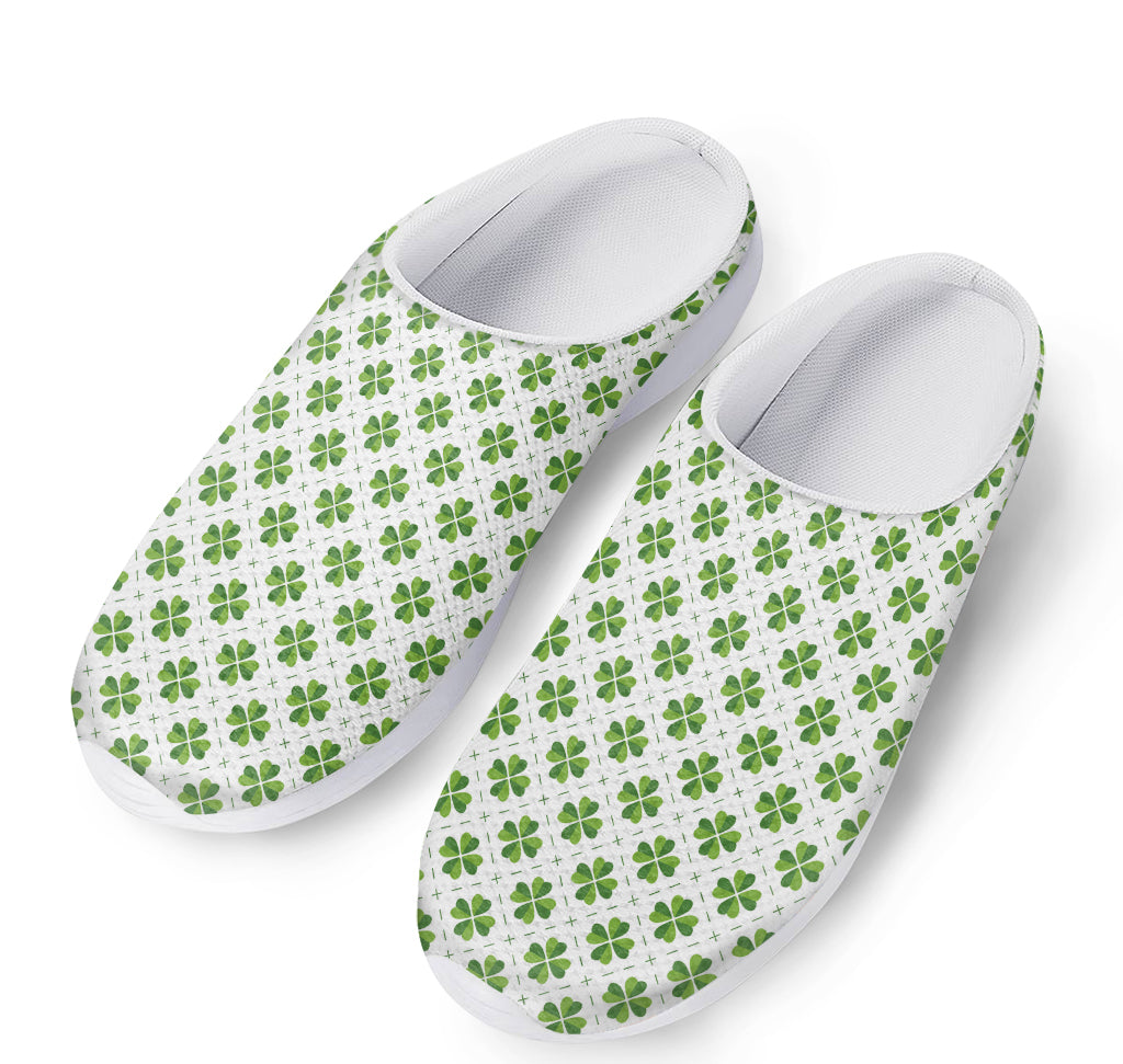 Shamrock Saint Patrick's Day Print Mesh Casual Shoes
