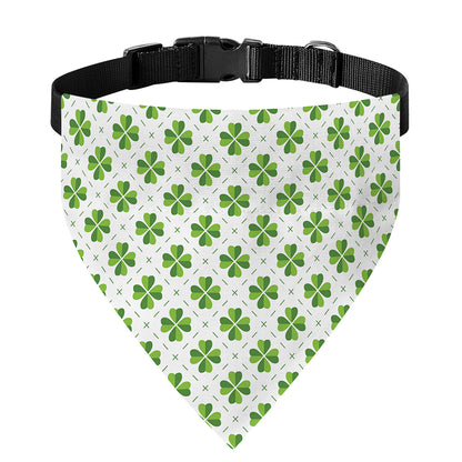 Shamrock Saint Patrick's Day Print Over The Collar Dog Bandana