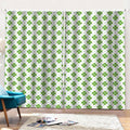 Shamrock Saint Patrick's Day Print Pencil Pleat Curtains