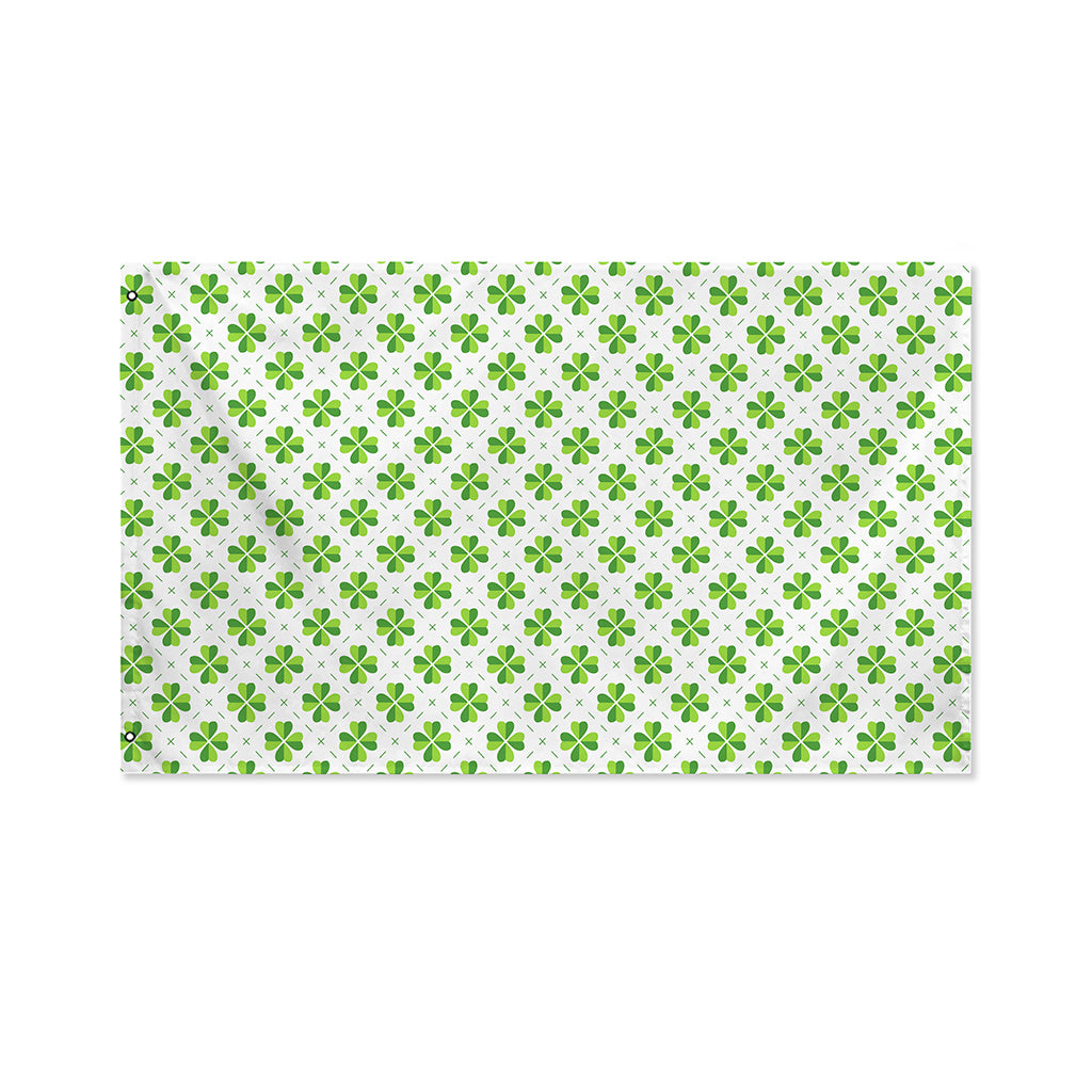 Shamrock Saint Patrick's Day Print Polyester Flag