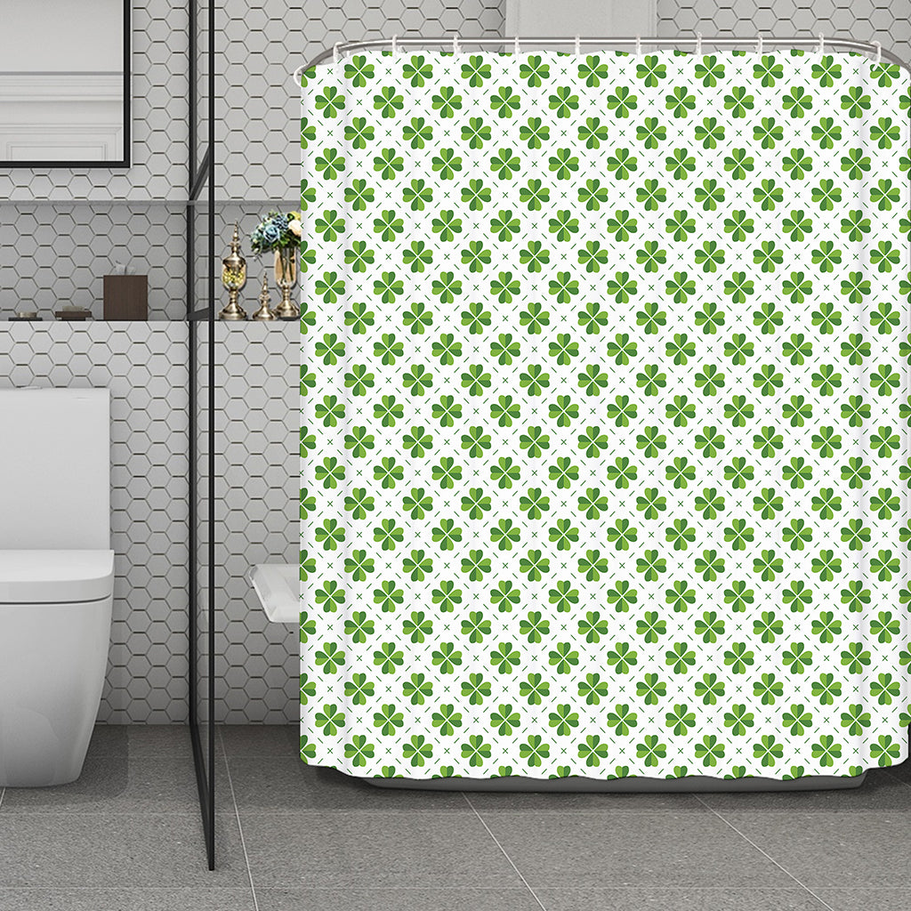 Shamrock Saint Patrick's Day Print Polyester Shower Curtain