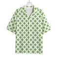 Shamrock Saint Patrick's Day Print Rayon Hawaiian Shirt