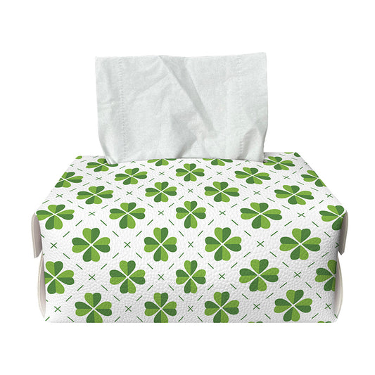 Shamrock Saint Patrick's Day Print Rectangle Tissue Box Cover