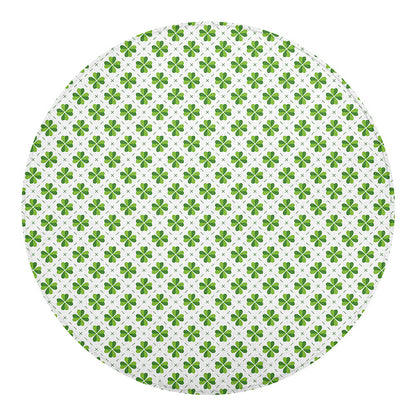 Shamrock Saint Patrick's Day Print Round Blanket
