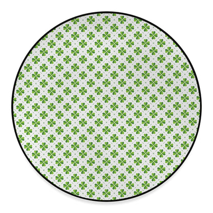 Shamrock Saint Patrick's Day Print Round Floor Mat