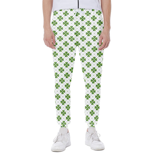 Shamrock Saint Patrick's Day Print Scuba Joggers