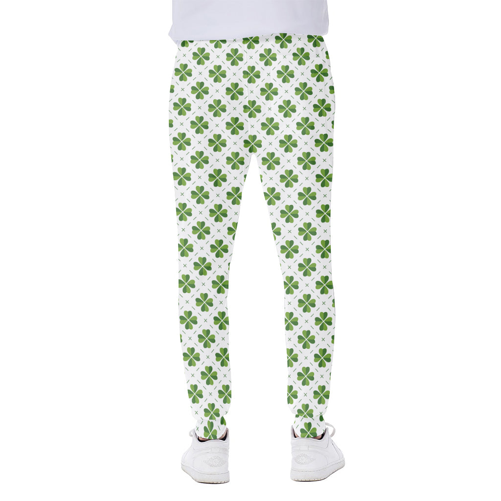 Shamrock Saint Patrick's Day Print Scuba Joggers